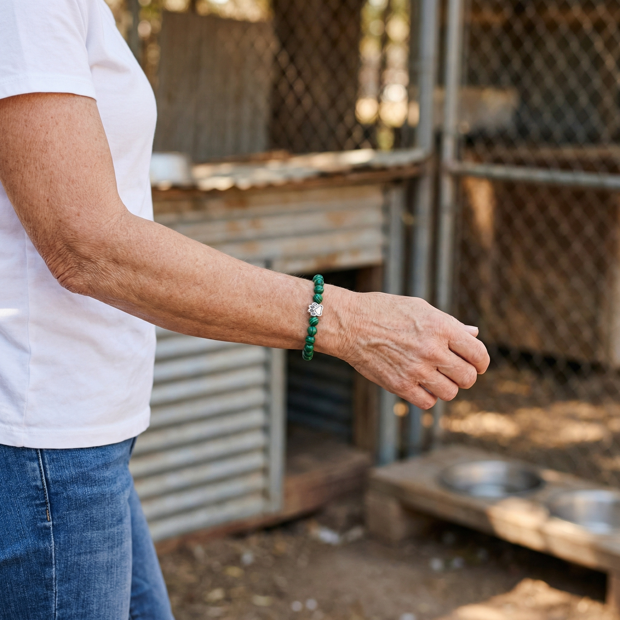 Forest Paw Bracelet worn