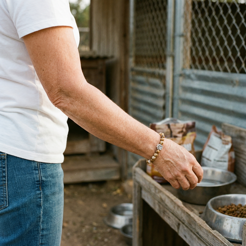 Desert Paw Bracelet worn